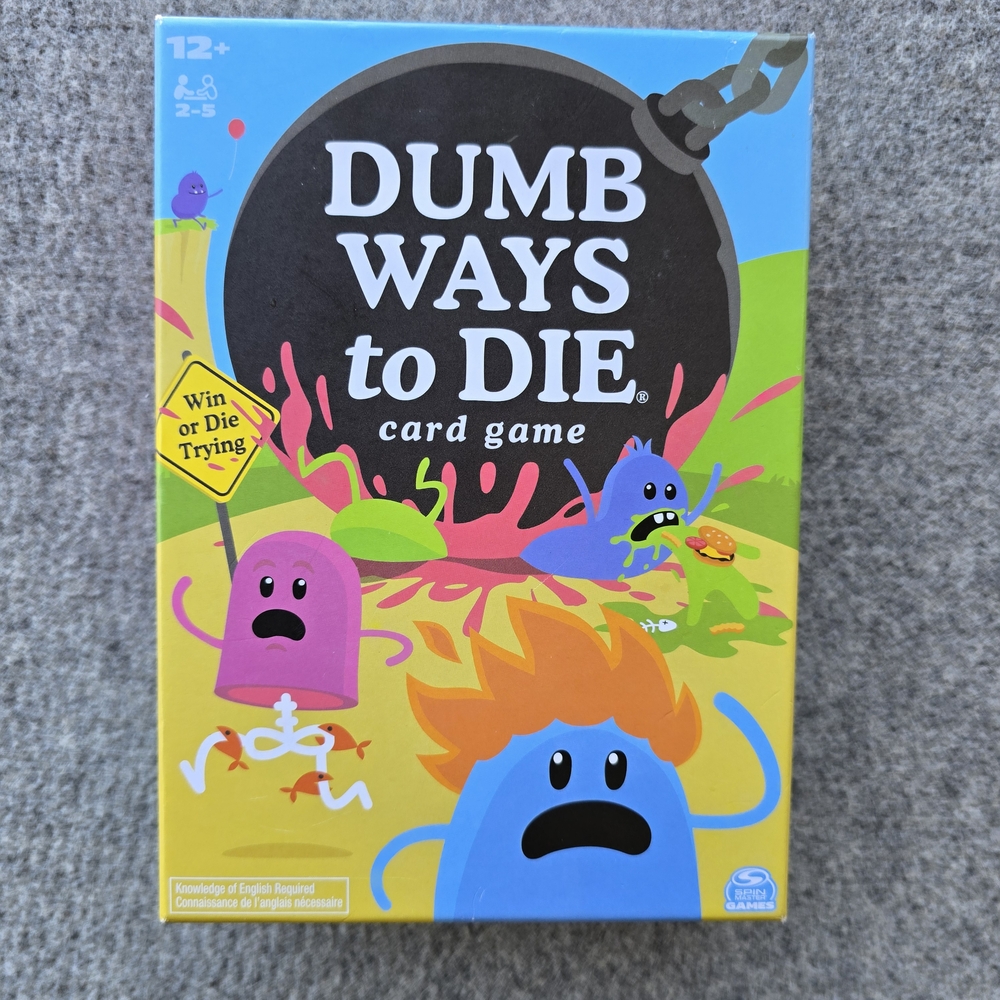 Private Label Dumb Ways to Die Card Game - Blue, Green, Yellow